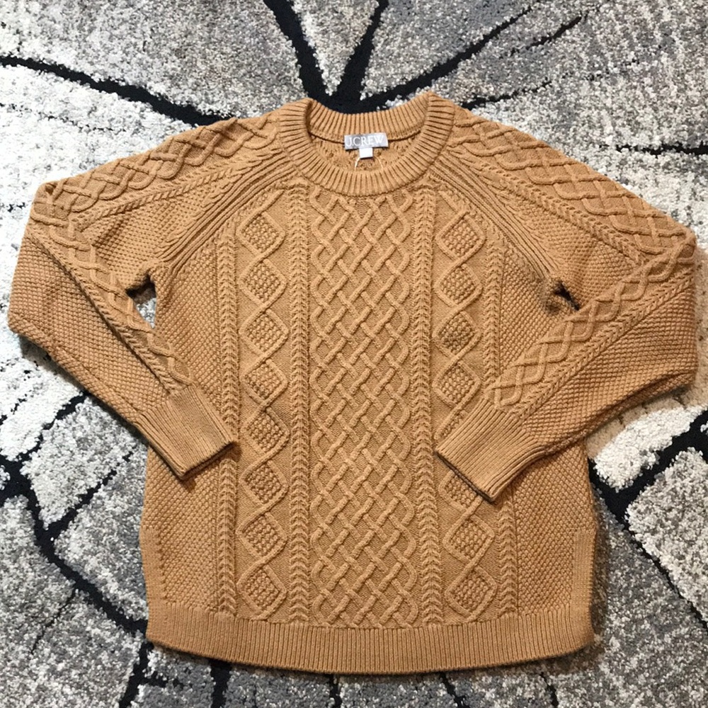 🐬 J.Crew  Cable-Knit Crewneck Sweater - Picture 2 of 12